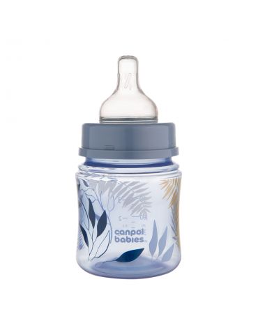 Canpol babies Butelka szerokootworowa EasyStart 120ml Gold blue