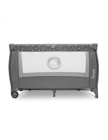 Lionelo Łóżeczko turystyczne Stefi plus grey white