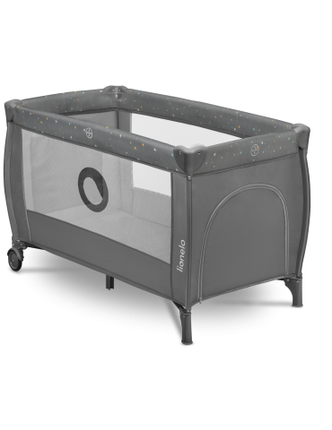 Lionelo Łóżeczko turystyczne Stefi plus Grey multicolor