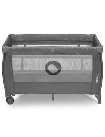 Lionelo Łóżeczko turystyczne Stefi plus Grey multicolor
