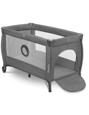 Lionelo Łóżeczko turystyczne Stefi plus Grey multicolor
