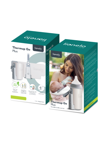 Lionelo Podgrzewacz do butelek przenośny Care Thermup Go plus Beige sand