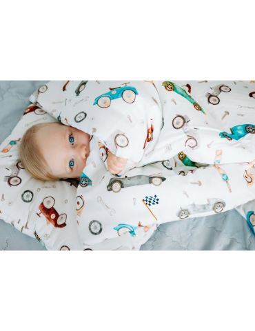 Pulp Pościel bambusowa z Wypełnieniem 80x100 Retro cars