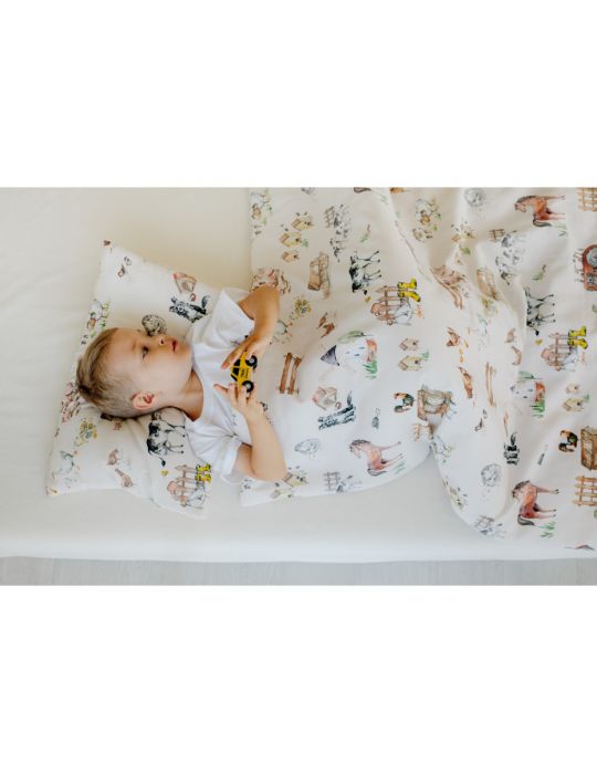 Pulp Pościel bawełniana z wypełnieniem 100x135 Farma