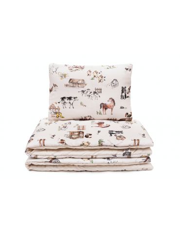 Pulp Pościel bawełniana z wypełnieniem 100x135 Farma