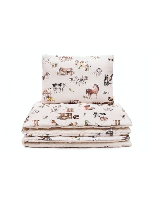 Pulp Pościel bawełniana z wypełnieniem 100x135 Farma