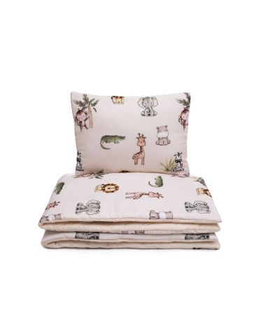 Pulp Pościel bawełniana z wypełnieniem 100x135 Zoo
