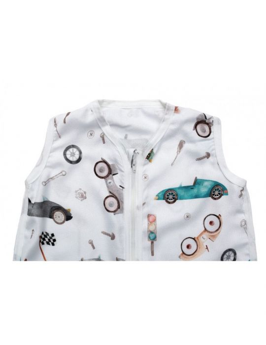 Pulp Śpiworek bambusowy do spania ocieplany Retro cars