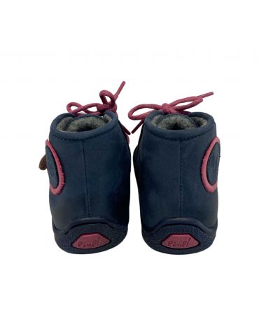 Emel Buty skórzane dziecięce Trzewiki ocieplane E 2389-K10