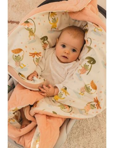 La Millou Kocyk do fotelika multi ( Frogs )