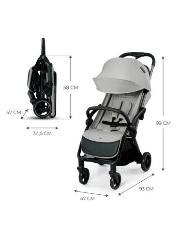 Kinderkraft Apino Wózek spacerowy Dove grey Kinderkraft Apino Wózek spacerowy Dove grey