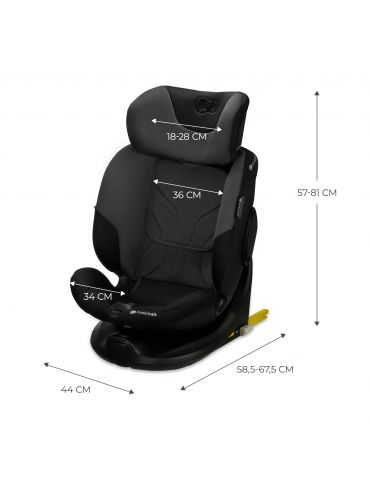 Kinderkraft I-Fix i-size Fotelik samochodowy 0-36 kg Graphite black