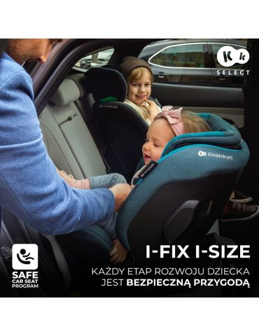 Kinderkraft I-Fix i-size Fotelik samochodowy 0-36 kg Cool grey