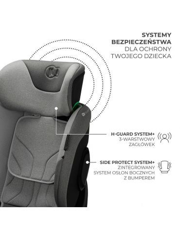 Kinderkraft I-Fix i-size Fotelik samochodowy 0-36 kg Cool grey