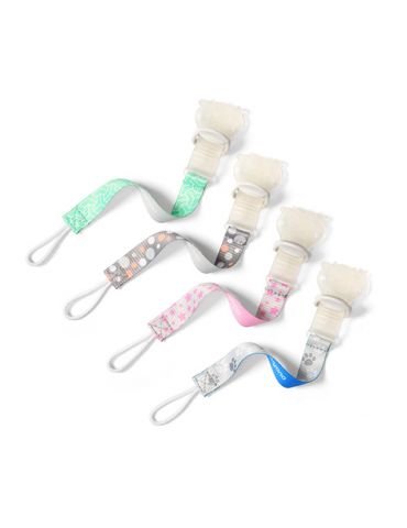 BabyOno Tasiemka do smoczka z klipsem