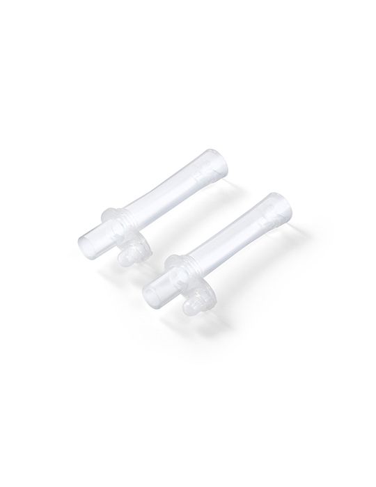 BabyOno Kubek niekapek z obciążoną słomką 240ml beżowy