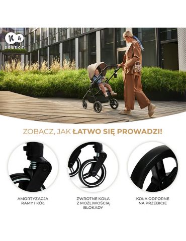 Kinderkraft YOXI Wózek spacerowy beige