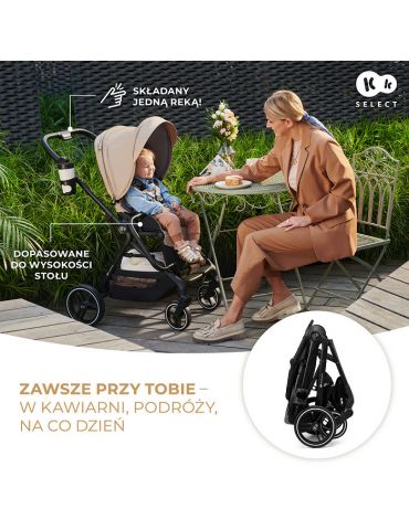 Kinderkraft YOXI Wózek spacerowy grey Kinderkraft YOXI Wózek spacerowy grey