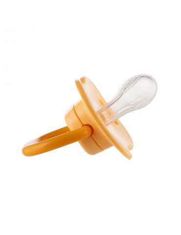 Canpol Babies Smoczek uspokajający silikonowy symetryczny BabiesBoo 6-18m 2 szt. pomarańczowe