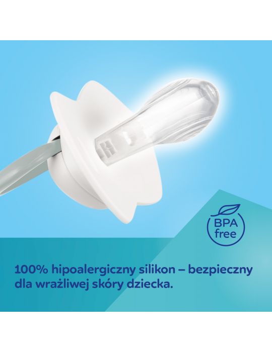 Canpol Babies Smoczek uspokajający silikonowy symetryczny BabiesBoo 6-18m 2 szt. pomarańczowe