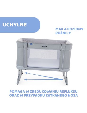 Chicco Next2Me Forever Łóżeczko dziecięce 3w1 Slate grey