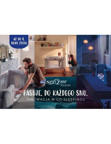 Chicco Next2Me Forever Łóżeczko dziecięce 3w1 Slate grey