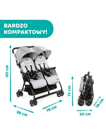 Chicco Ohlala Twin Wózek spacerowy Silver cat