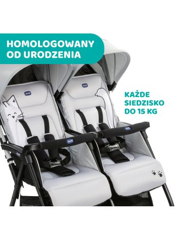 Chicco Ohlala Twin Wózek spacerowy Silver cat