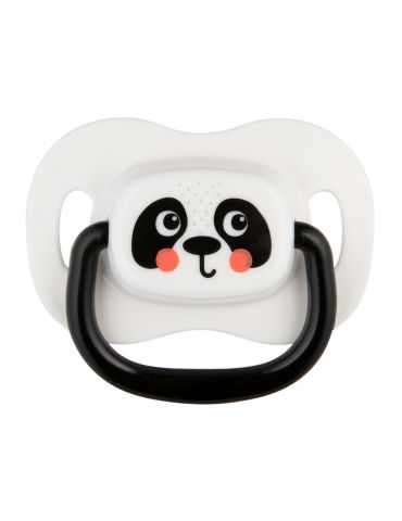 Canpol Babies Smoczek uspokajający silikonowy symetryczny BabiesBoo 6-18 2 szt. białe