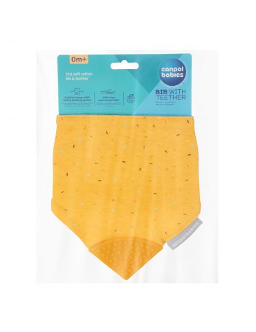 Canpol Babies Śliniak materiałowy z gryzakiem