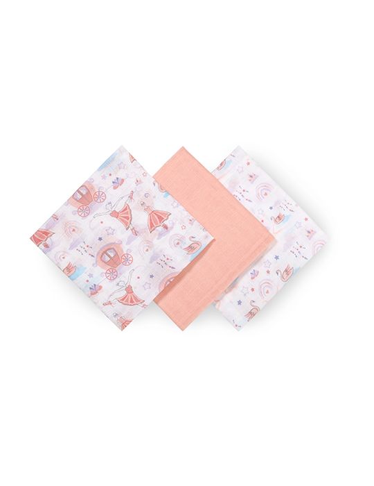 BabyOno Pieluszki muślinowe łabędzie brzoskwiniowe