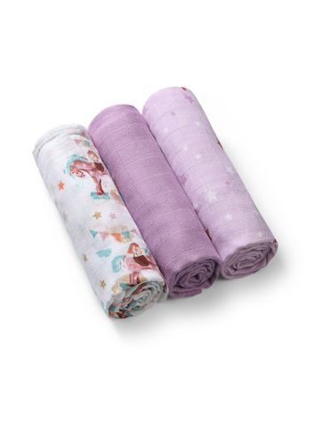 BabyOno Pieluszki bambusowe koniki fioletowe