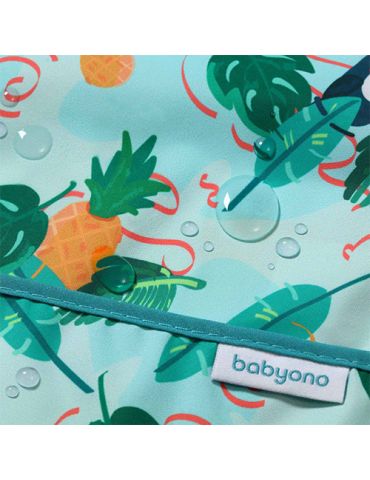 BabyOno Śliniak z długim rękawem Floral