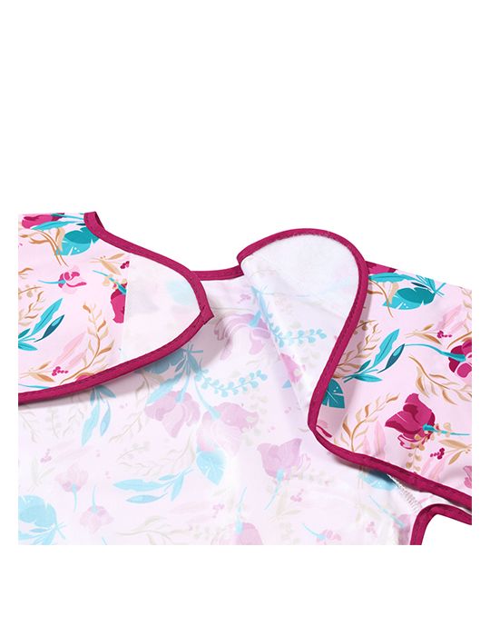 BabyOno Śliniak z długim rękawem Floral