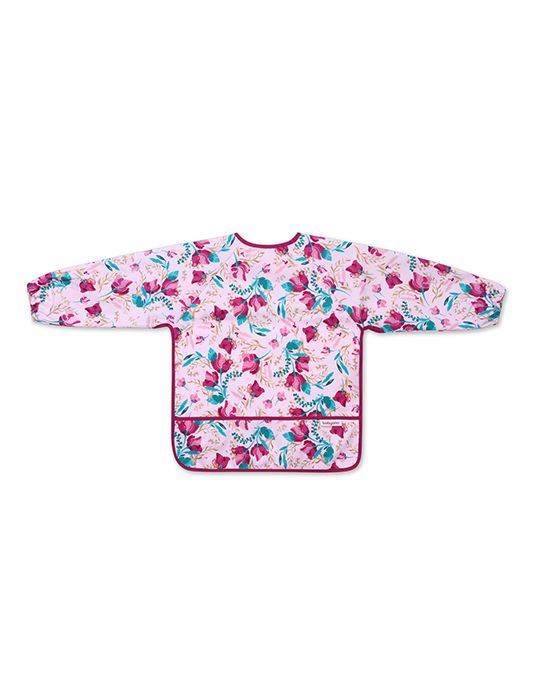 BabyOno Śliniak z długim rękawem Floral