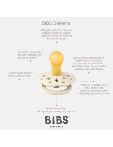 Baby in World Smoczek uspokajający Bibs Boheme Blossom M 6-18