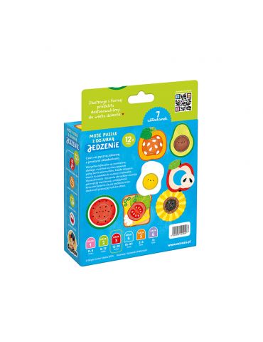 CzuCzu Moje puzzle z dziurką Jedzenie 12m+