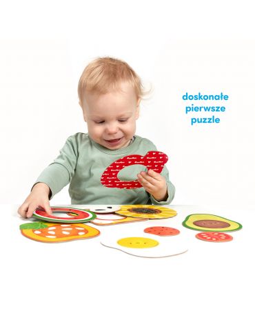 CzuCzu Moje puzzle z dziurką Jedzenie 12m+