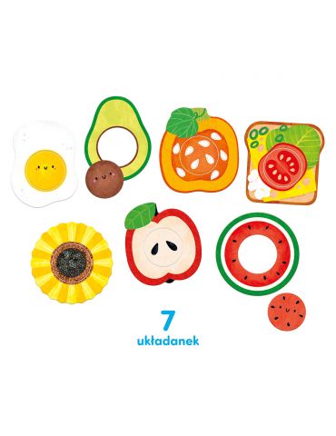 CzuCzu Moje puzzle z dziurką Jedzenie 12m+