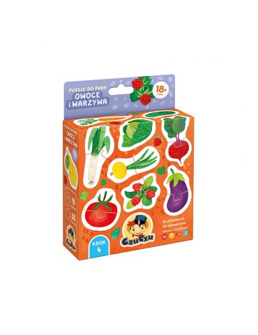 CzuCzu Puzzle do pary Owoce i warzywa 18m+