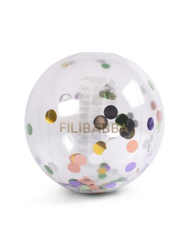 Filibabba Piłka plażowa Alfie Rainbow confetti