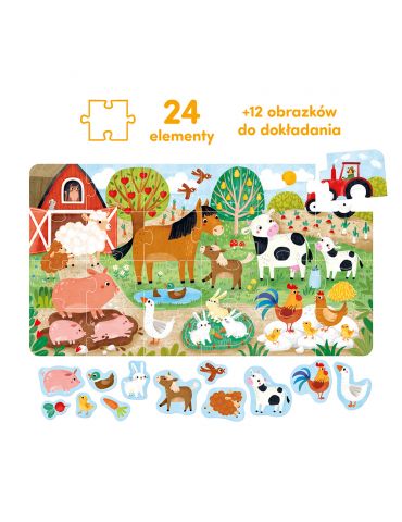 CzuCzu Wesołe puzzle Wieś 2+