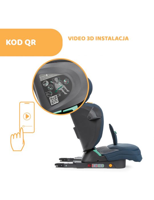 Chicco Fold&Go i-size Air fotelik samochodowy Graphite