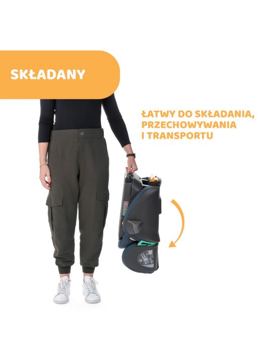 Chicco Fold&Go i-size Air fotelik samochodowy Graphite