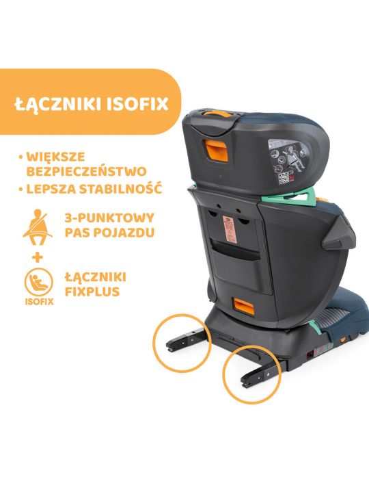 Chicco Fold&Go i-size Air fotelik samochodowy Graphite