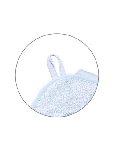 BabyOno Okrycie kąpielowe bambusowe z kapturkiem 100x100 niebieskie