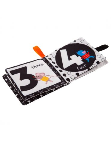 Bocioland Książeczka miękka szeleszcząca kontrastowa 1-2-3