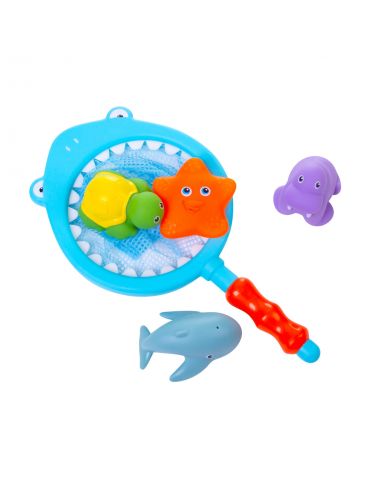 Bocioland Siateczka do łowienia zabawek i 4 zabawki