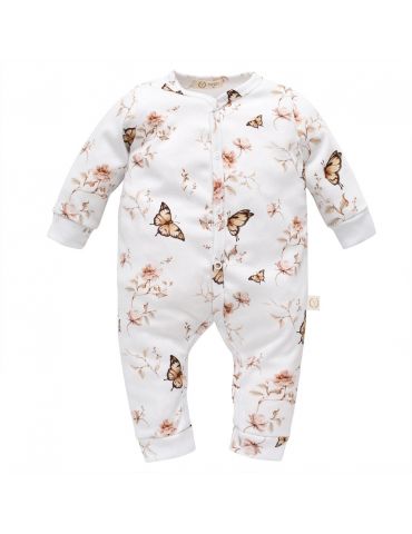 Yosoy Rampers niemowlęcy bawełna organiczna Butterflies