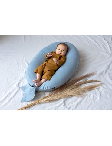 Poofi Poduszka ciążowa uniwersalna Nest Dusty blue